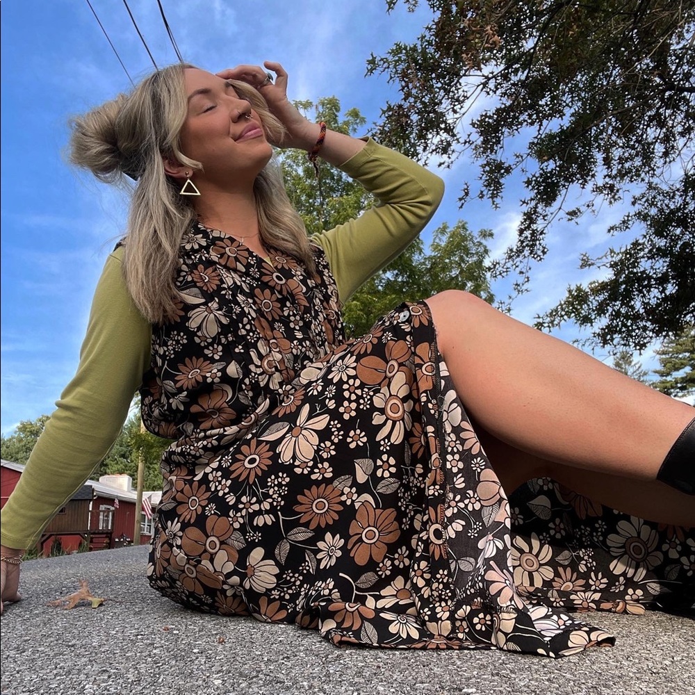 Vintage Floral Dress